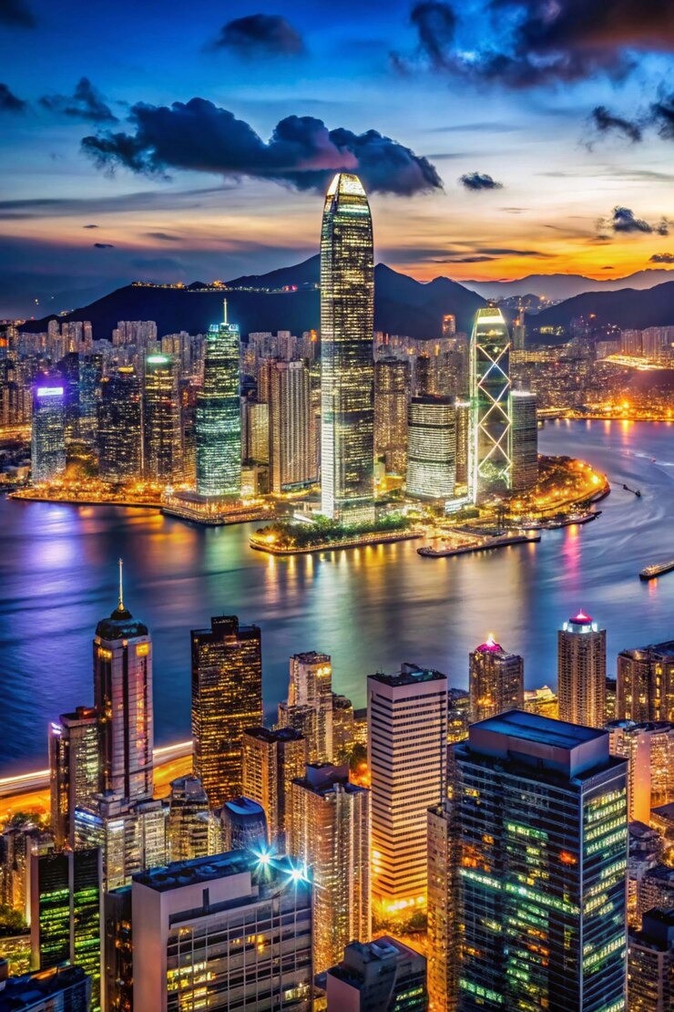 red train travelling near body of water