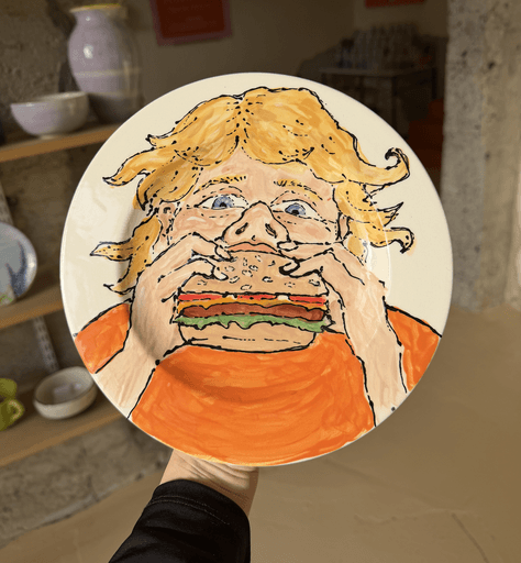 Close-up of joshua tree branches against a clear sky.