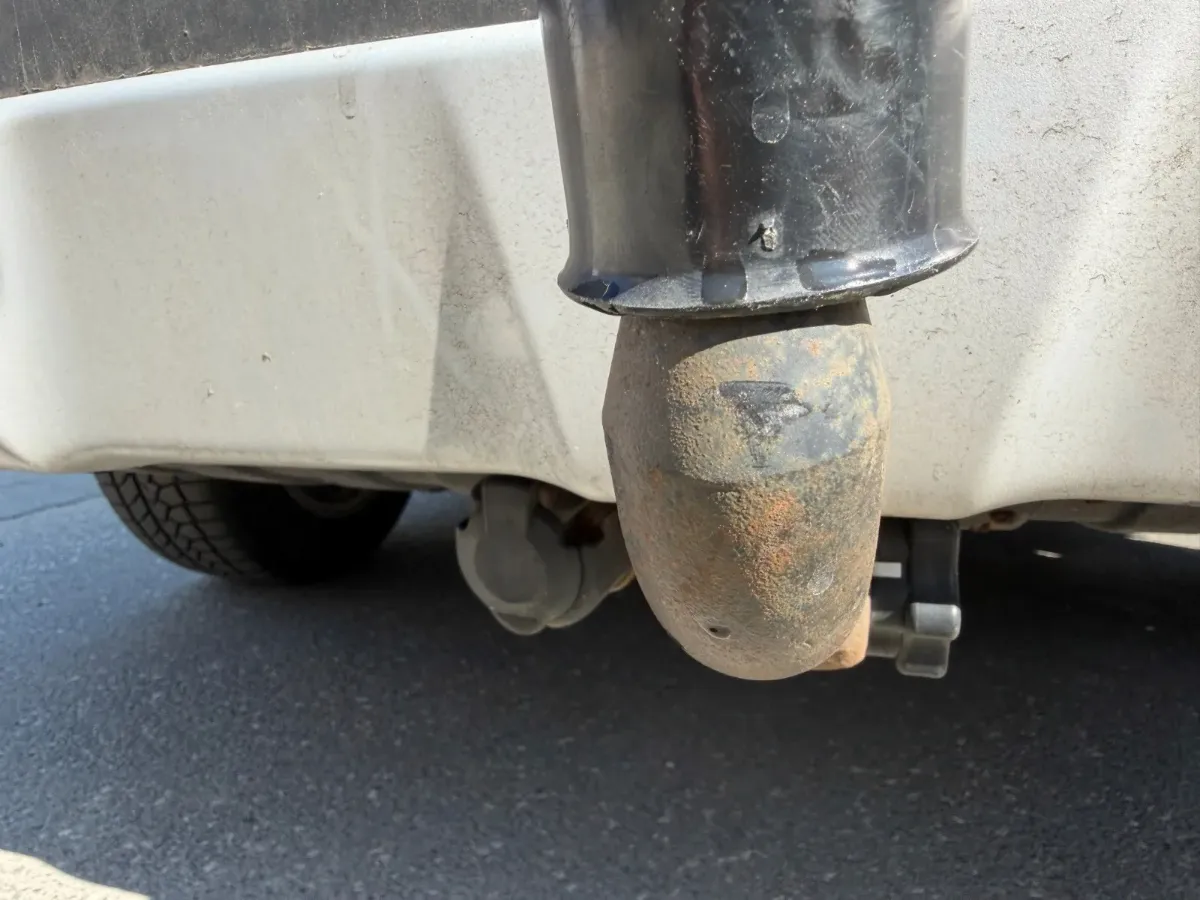 tow bar in detail shot