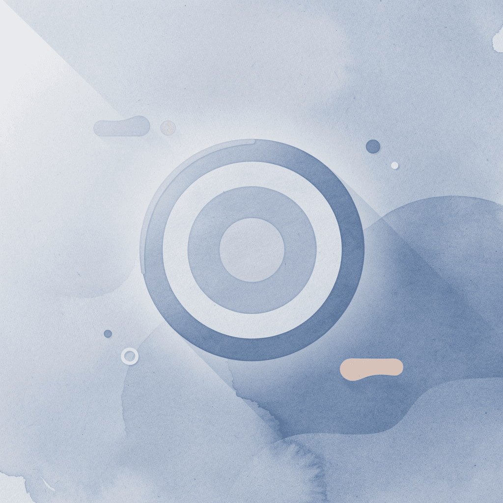 Target icon representing focused success strategy for prop trading