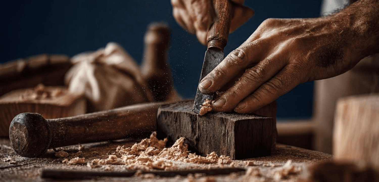 Craftsman at work — the starting point of the Lusha brand