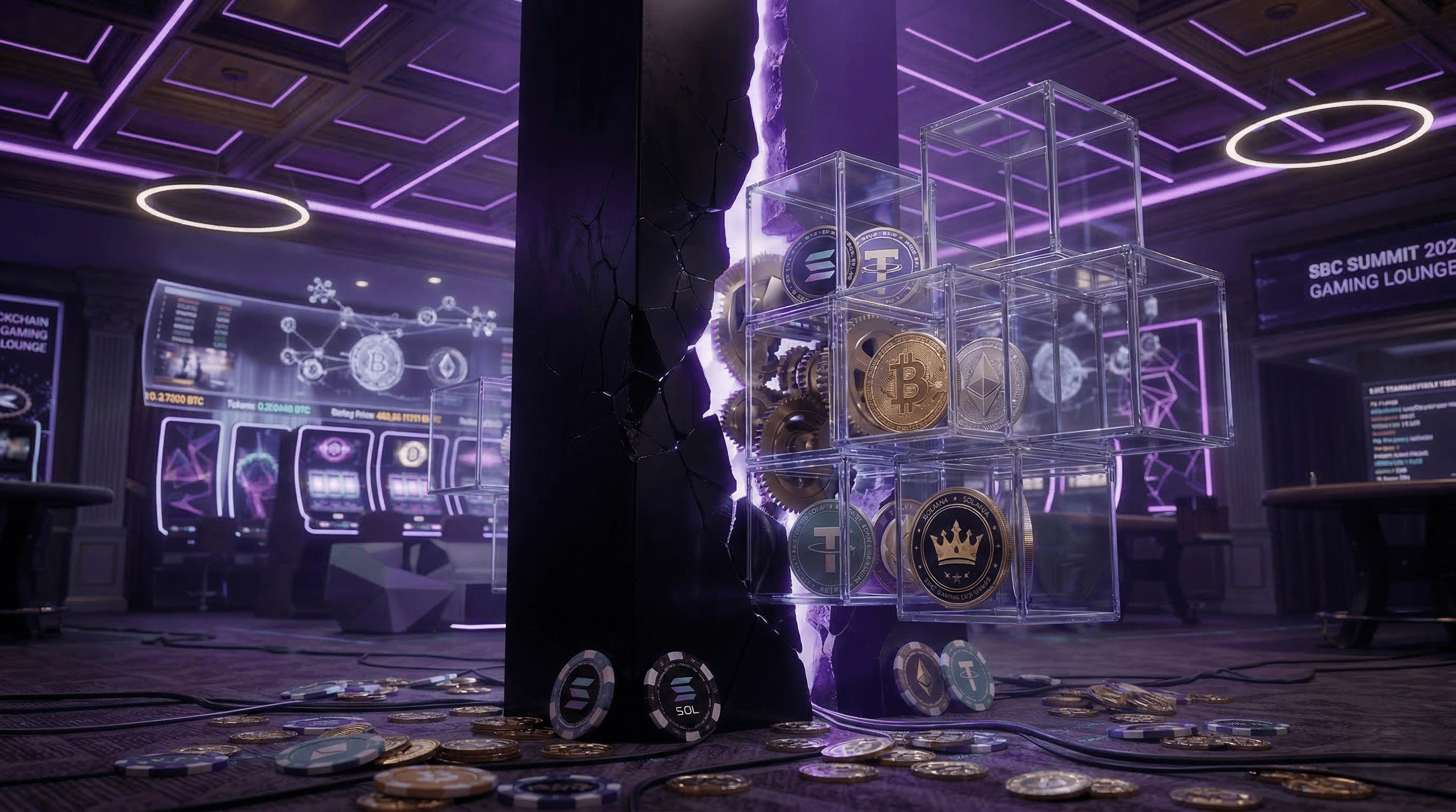 Glass Vault breaking through Black Box Monolith in iGaming