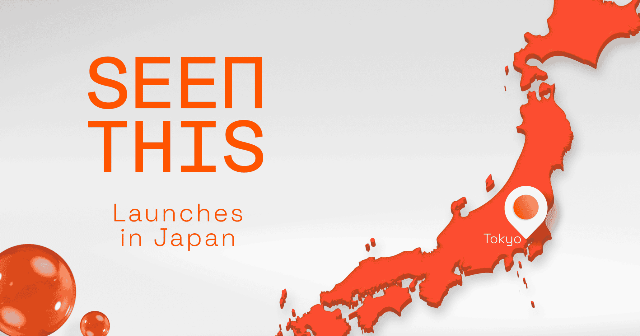 Orange map of Japan