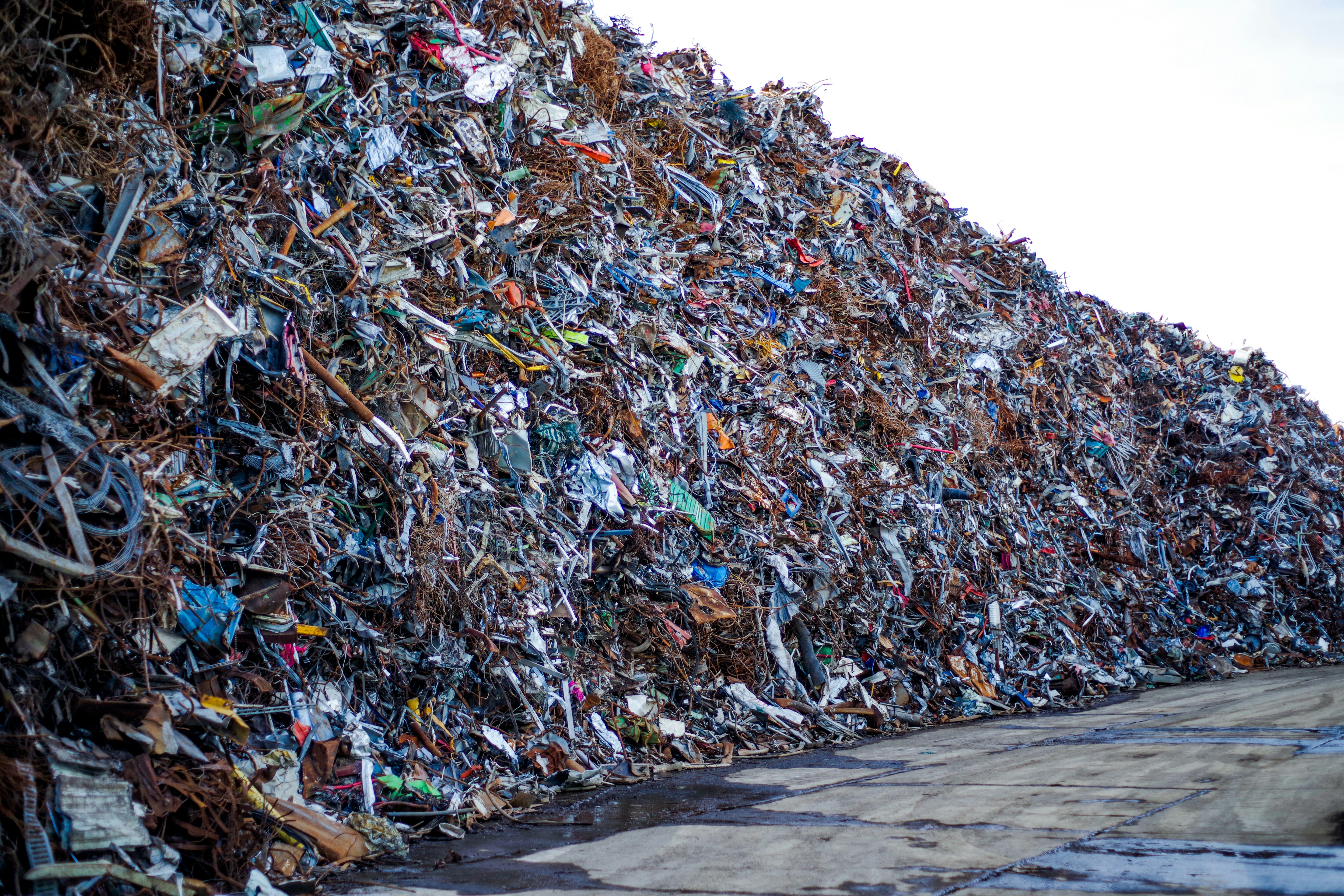 A huge pile of waste