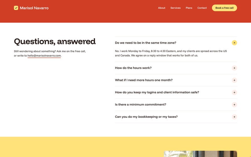 Template Marisol Navarro : questions fréquentes