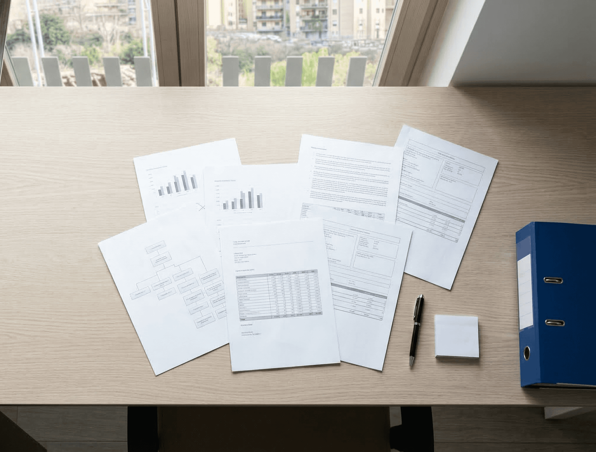 Analisi strategica personalizzata per cliente con documenti di consulenza aziendale e pianificazione business