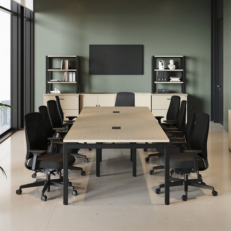 Conference room prepared for a client consultation