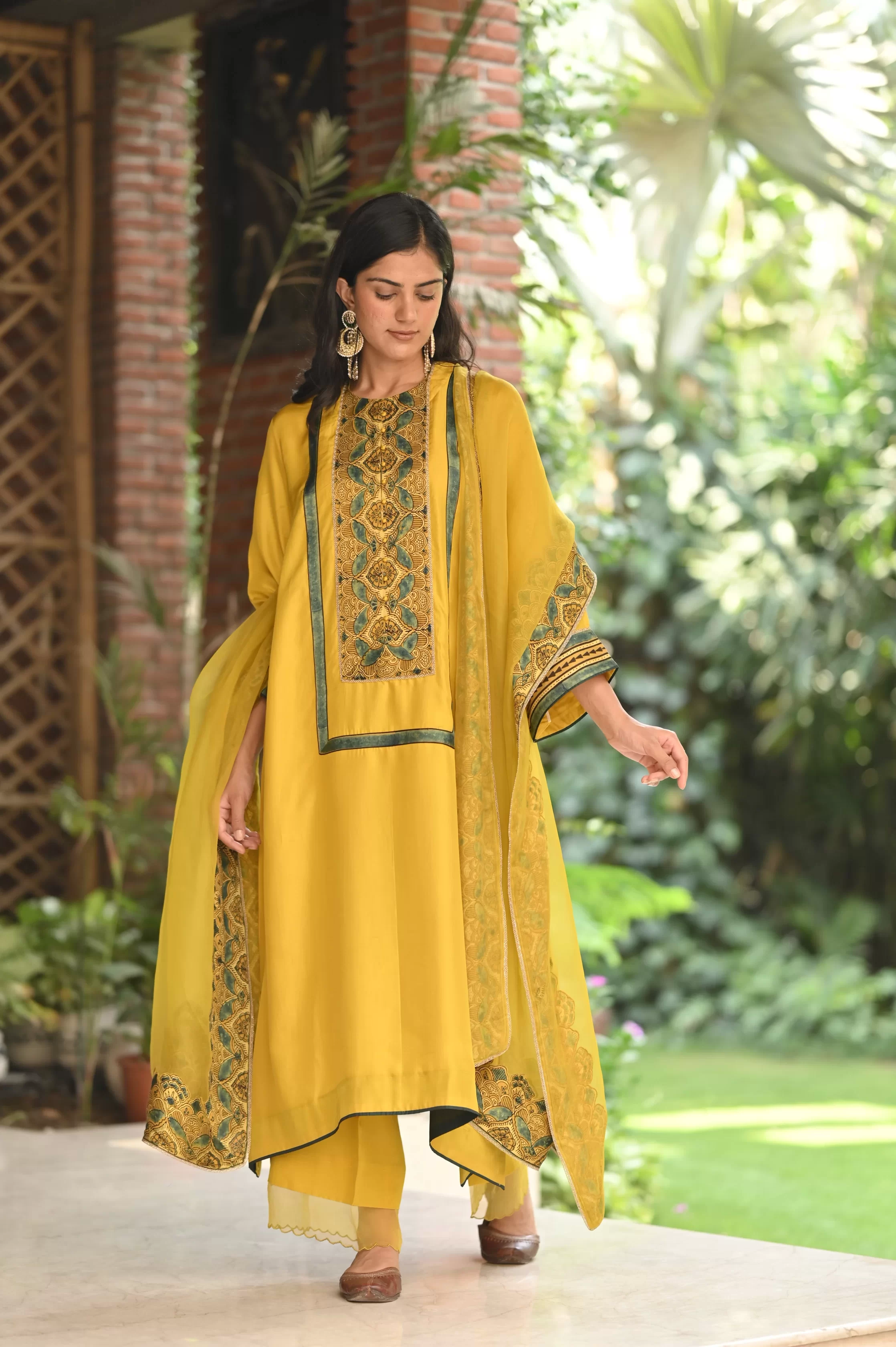 Zaria – Mustard Garden Luxe Ensemble 5