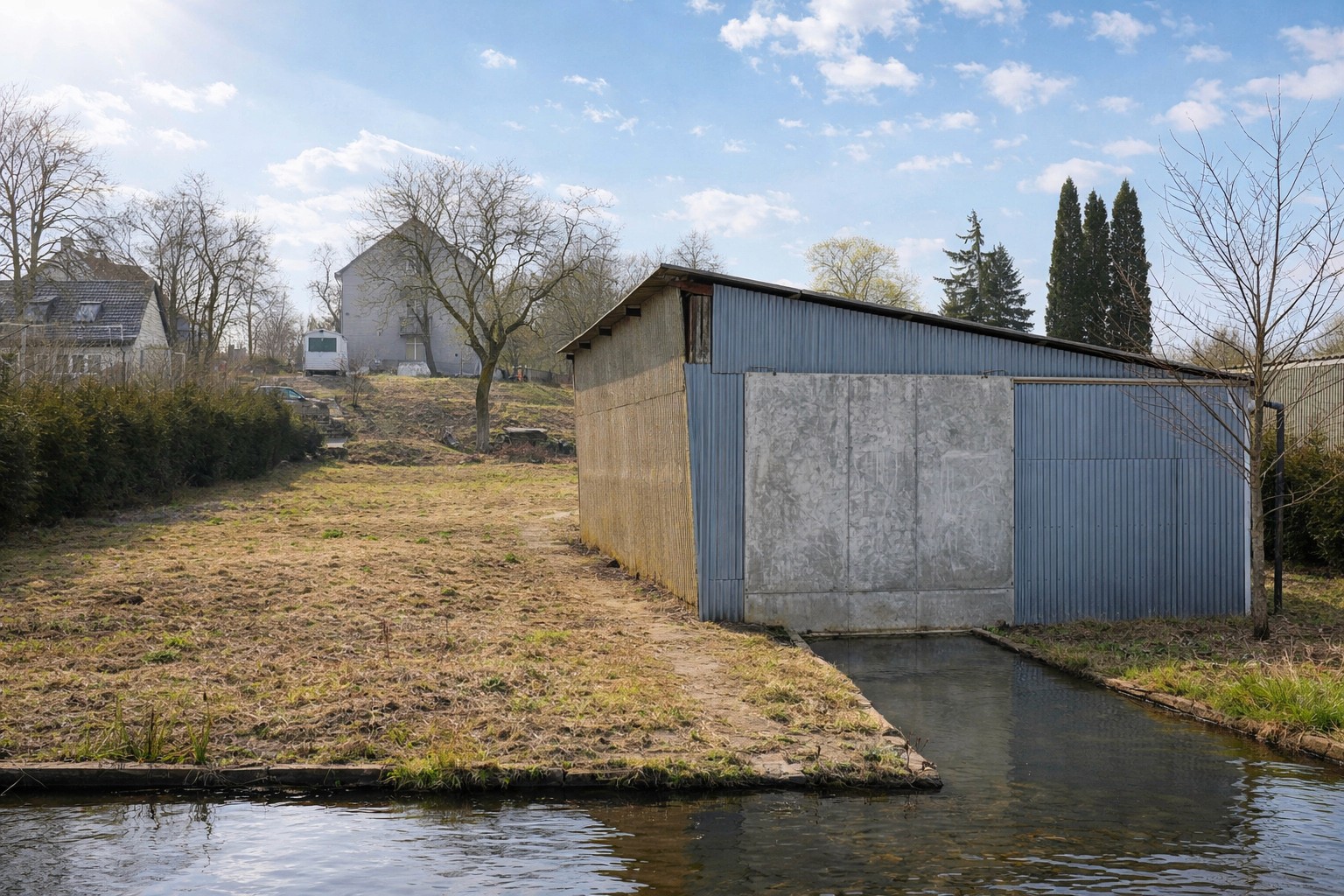 modern house with big windows