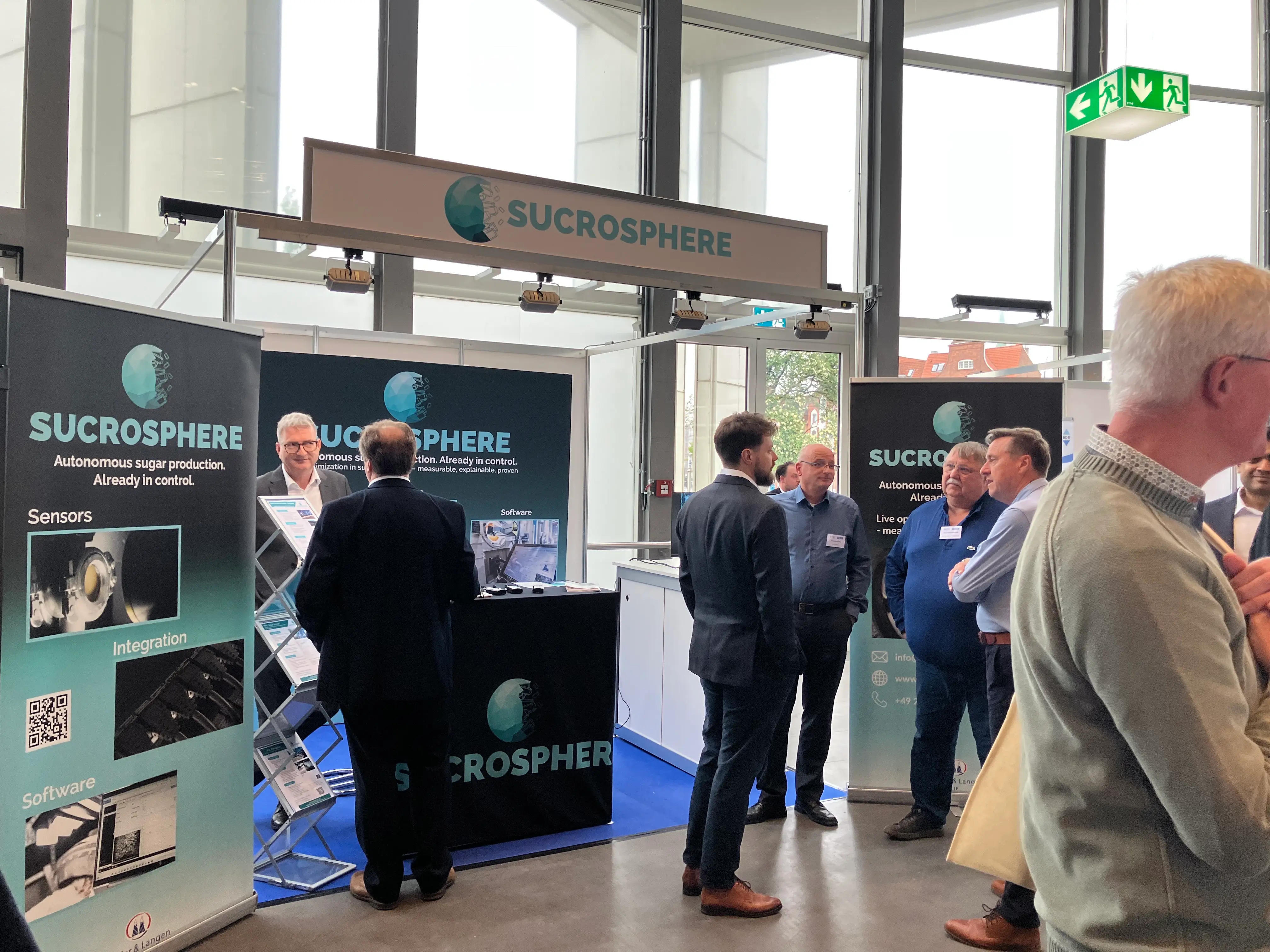 Industry visitors in discussion at the Sucrosphere booth during VDZ/ESST 2026