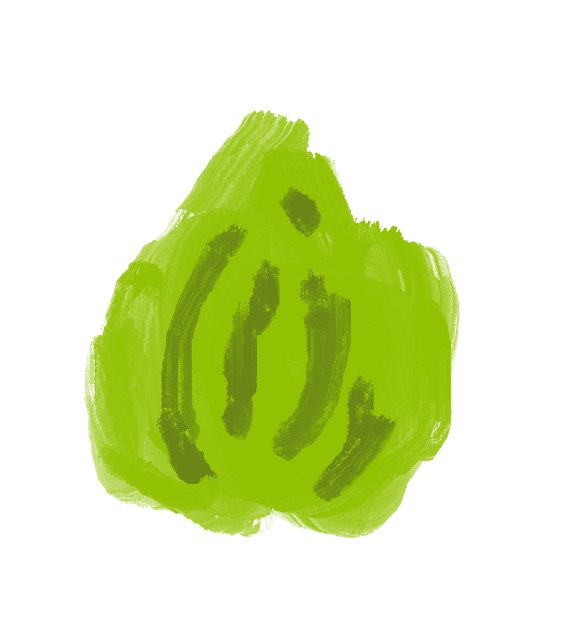 Ilustración de una pieza de wasabi