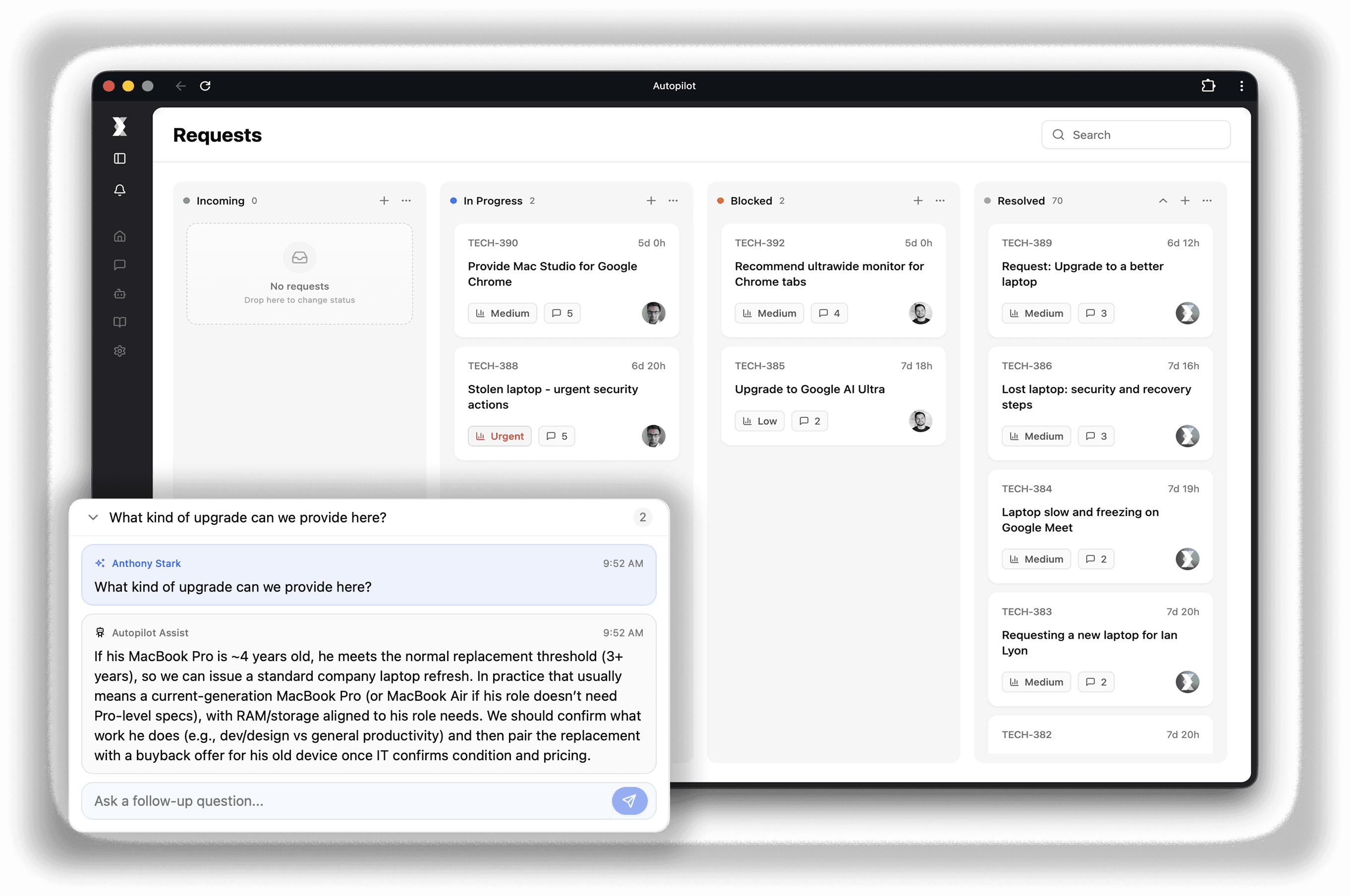 An image of Freelio's budget ui