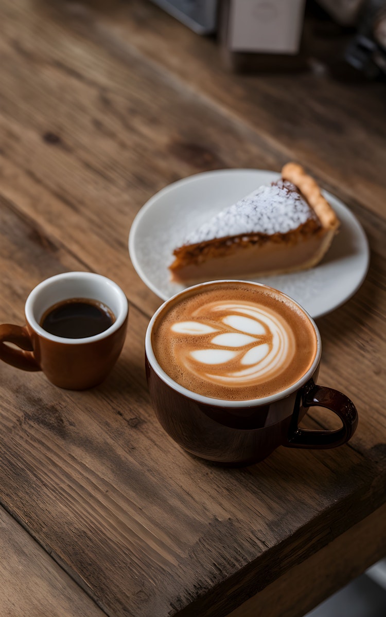 focus photography of coffee artwork