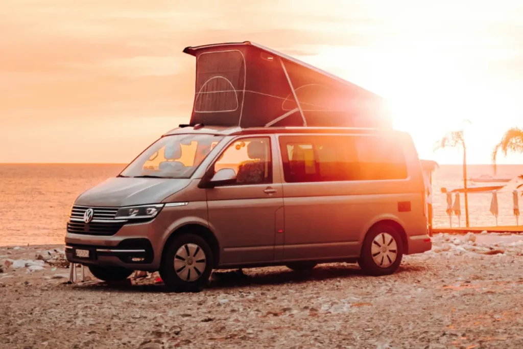 VW Transporter Conversion with pop top roof
