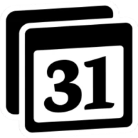 The Notion Calendar icon, a minimalist black-and-white design with “31” on a layered page icon.
