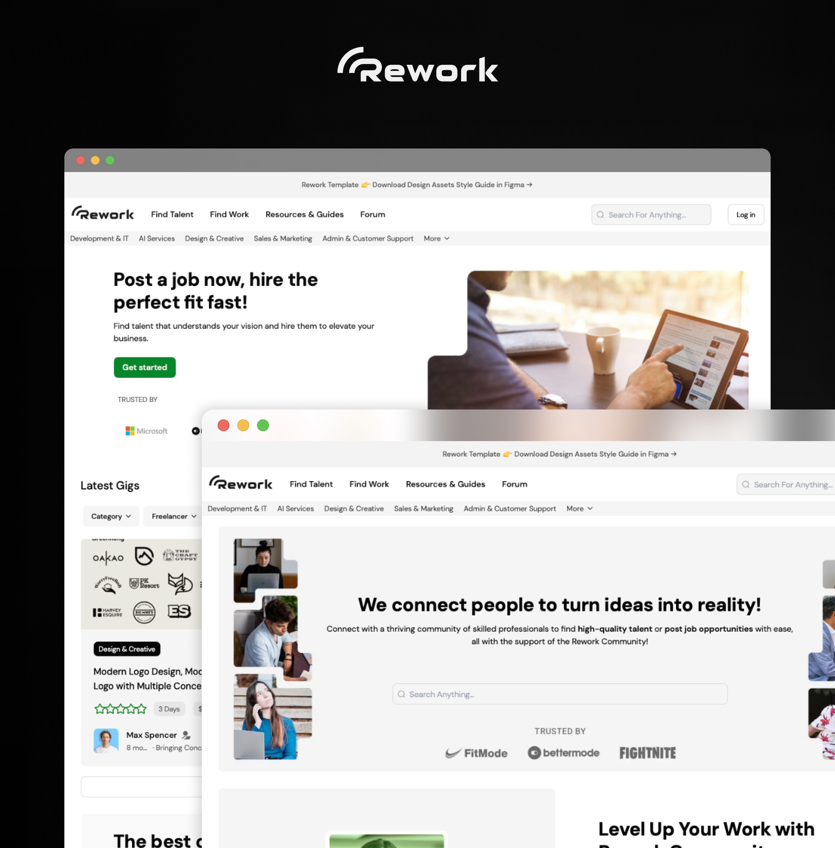 Community Website Template Design - Rework