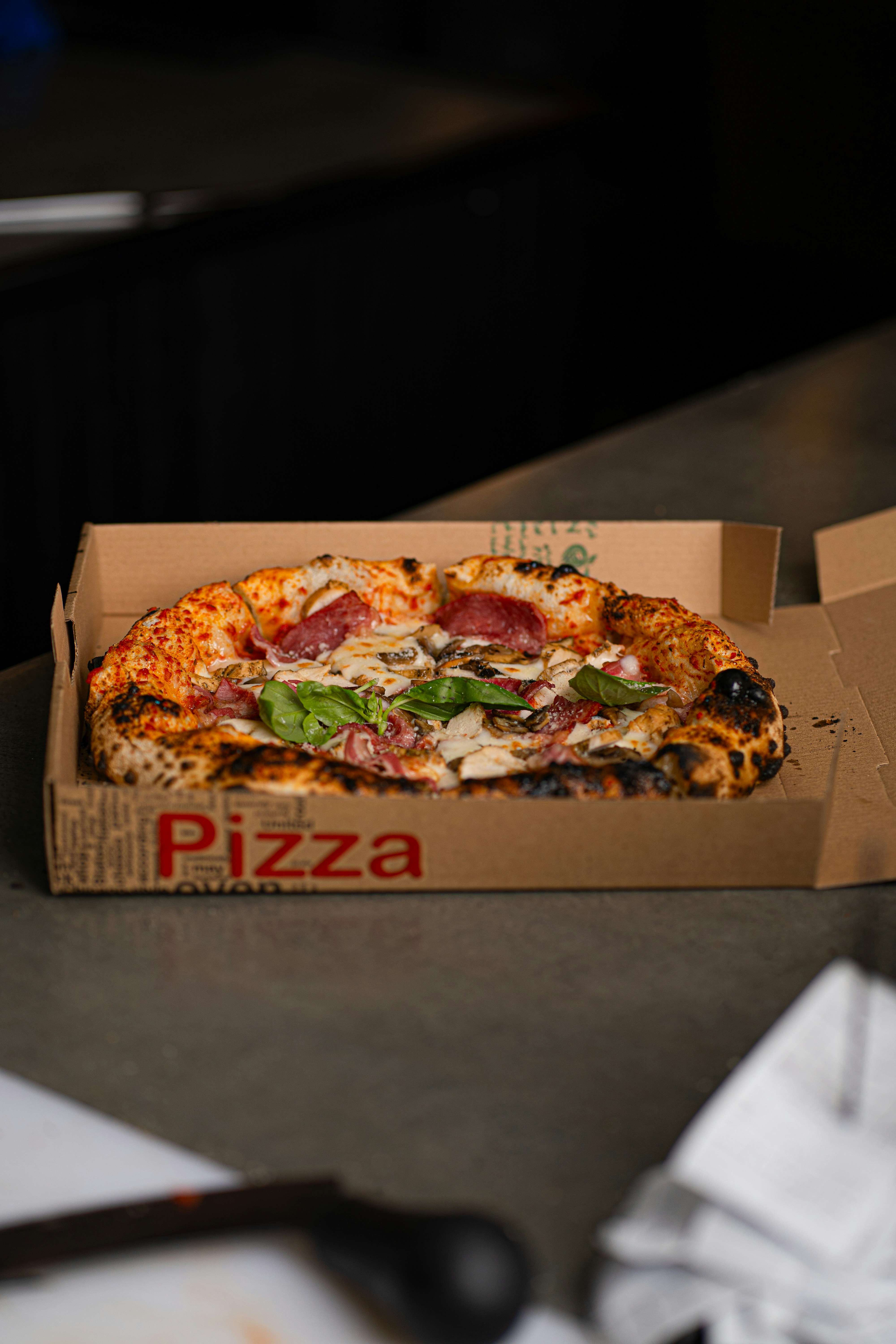 Delicious pizza is ready to be devoured!