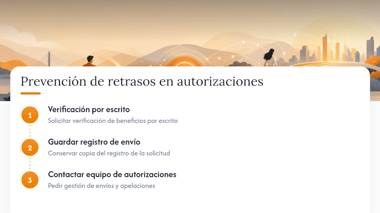 Cómo evitar retrasos en la autorización ABA