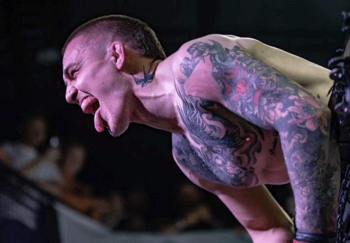 a dropping bottle with bird of paradise flower