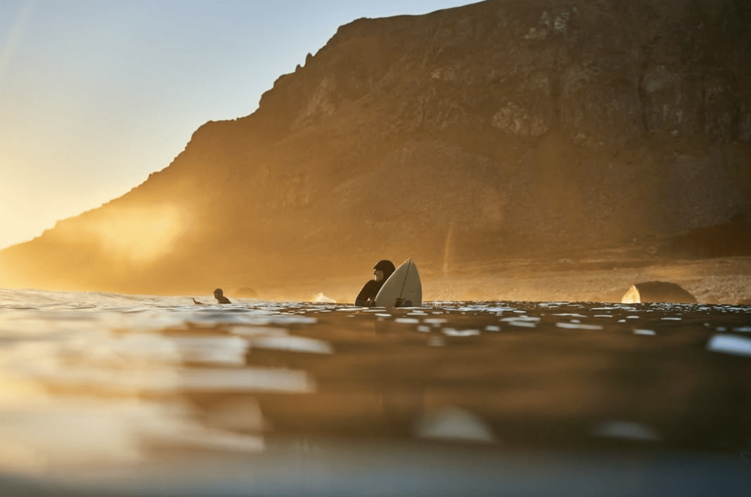 Surfing at Arctic Coliving Lodge