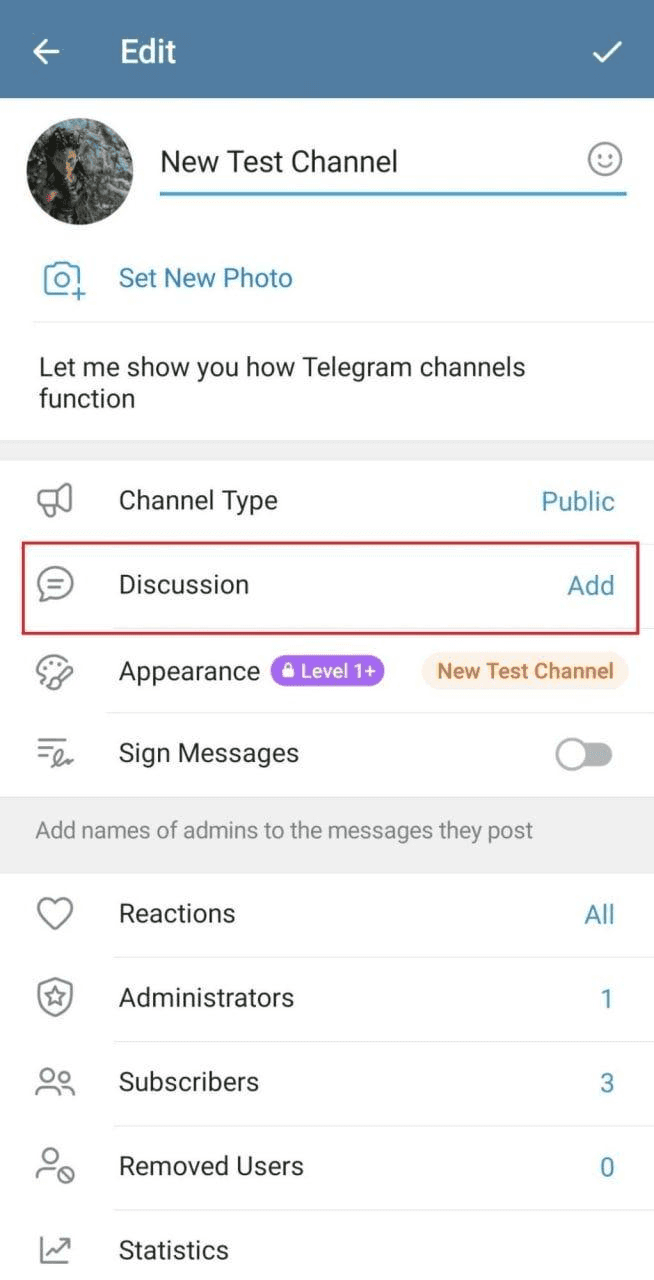 New Telegram Channel