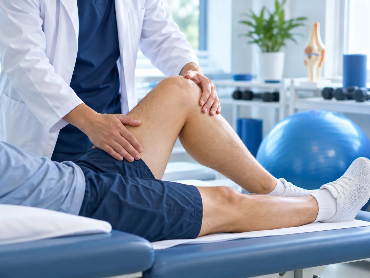 Follow-up knee assessment after pain treatment in a modern clinic