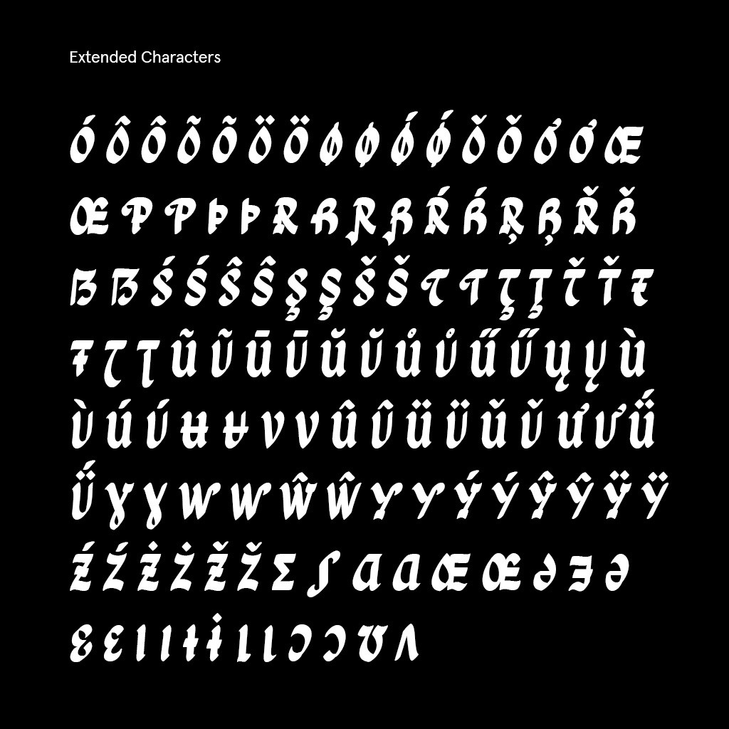 Extended characters for Ga Maamli Font