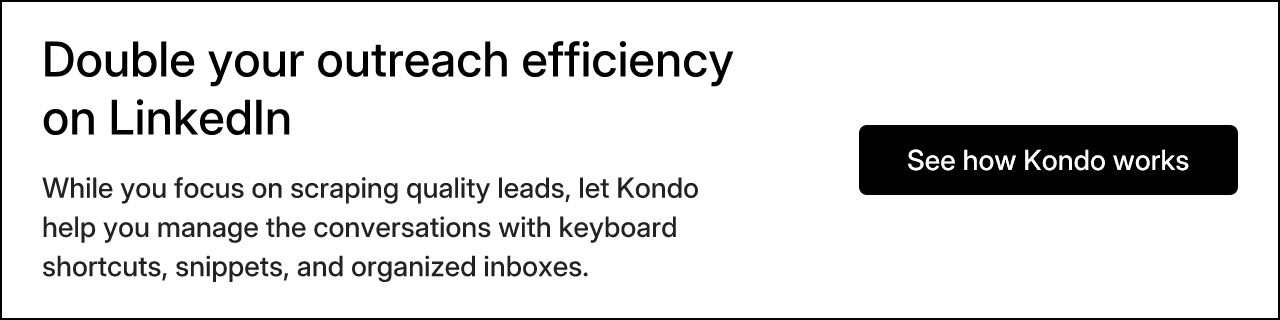 Double your outreach efficiency on LinkedIn