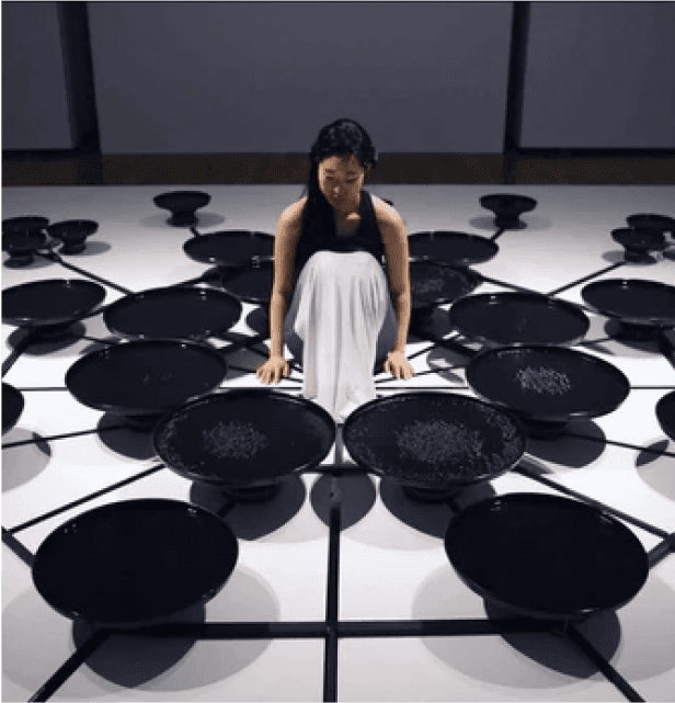 Woman in Emotiv brain-computer interface test