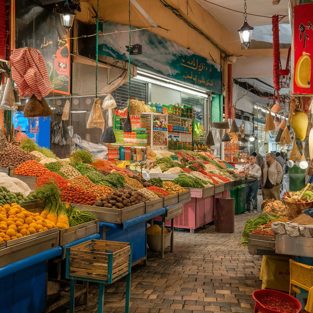 Market Stall with Fresh Produce