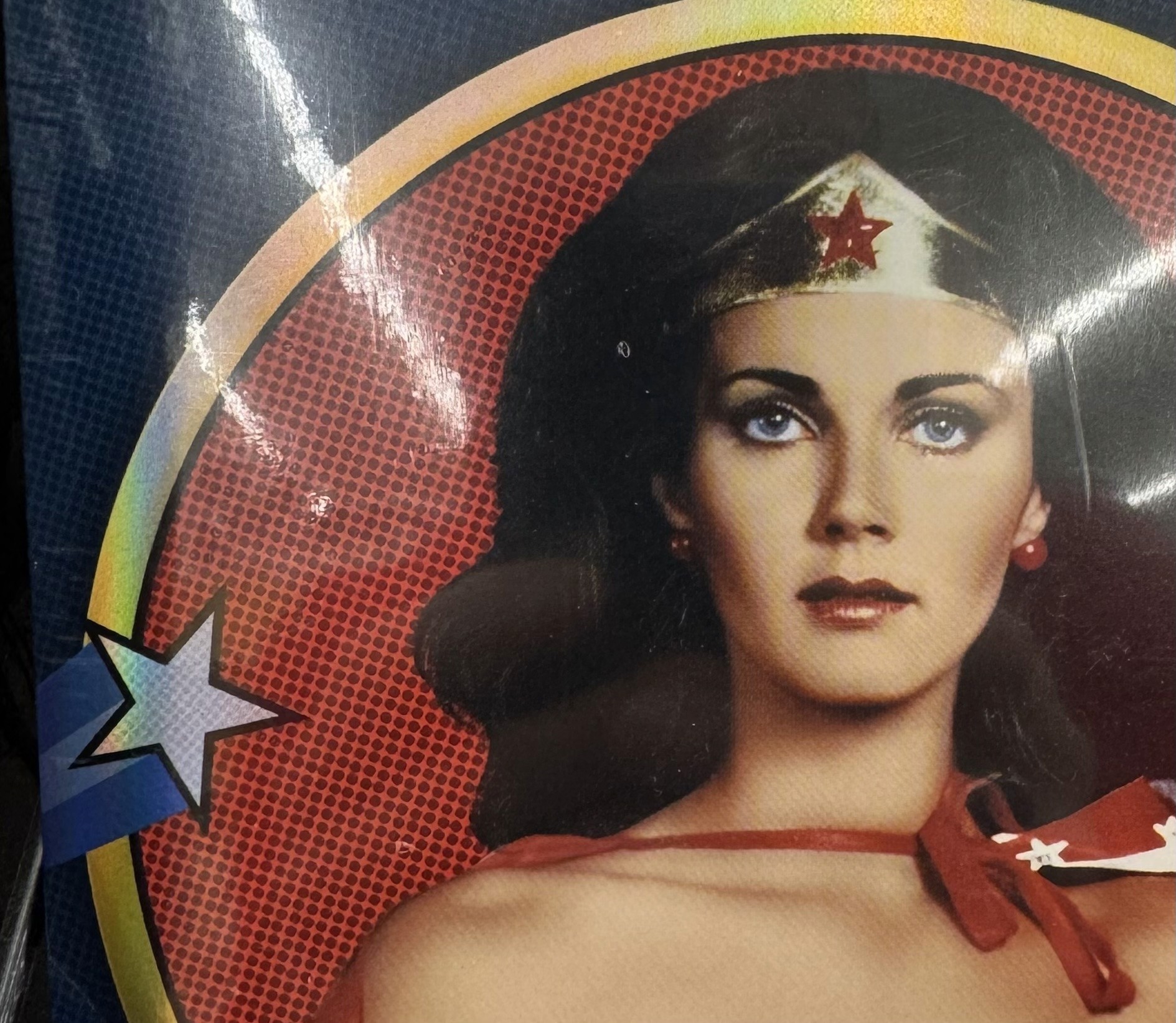 Lynda Carter as Wonder Woman, circa 1970s television glory