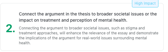 thesify high-impact recommendation to connect an argument to broader societal implications and why it matters