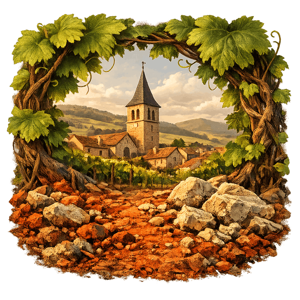 Detailed graphic of the Pommard wine region.