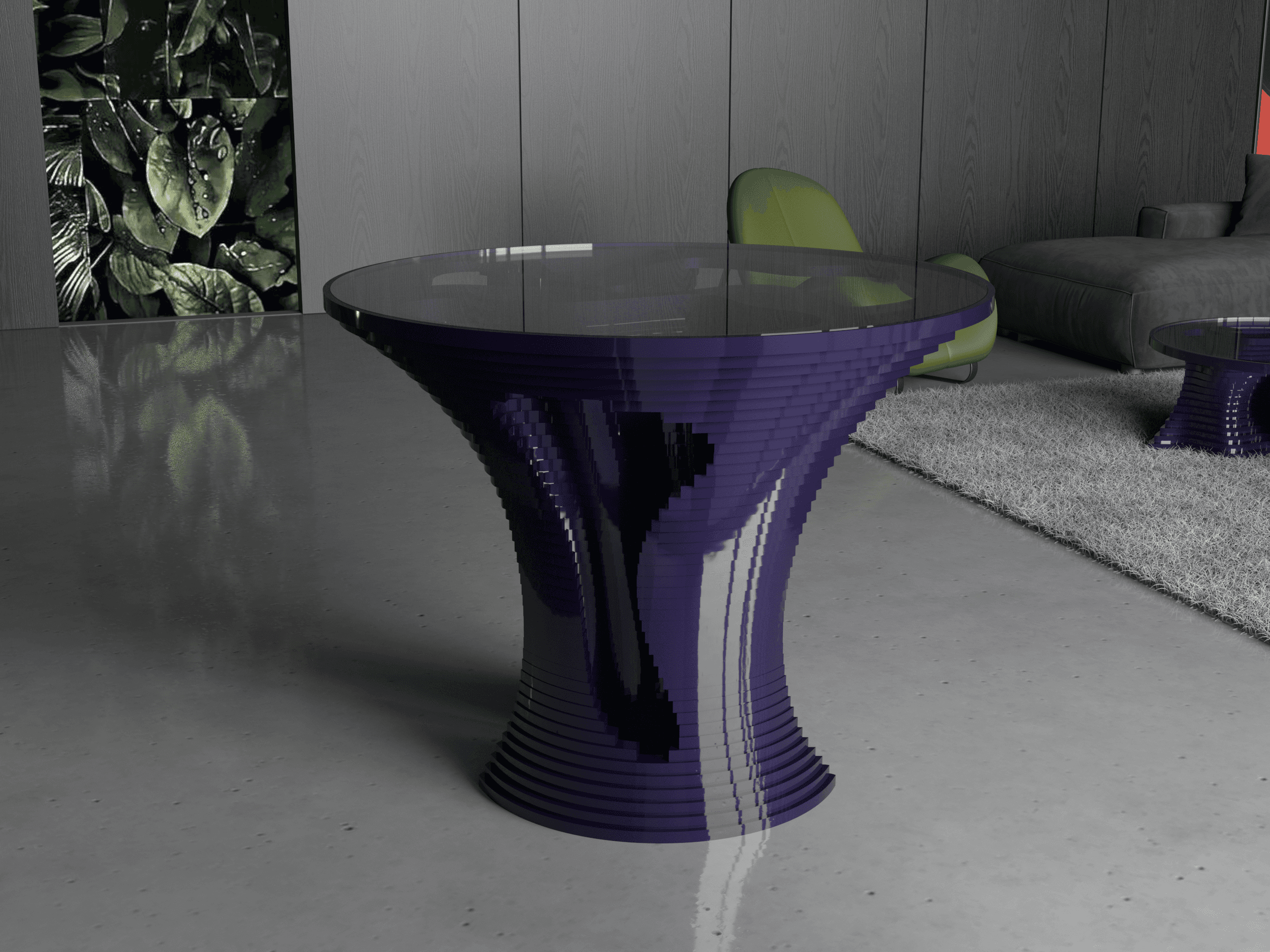 Alien round dining table