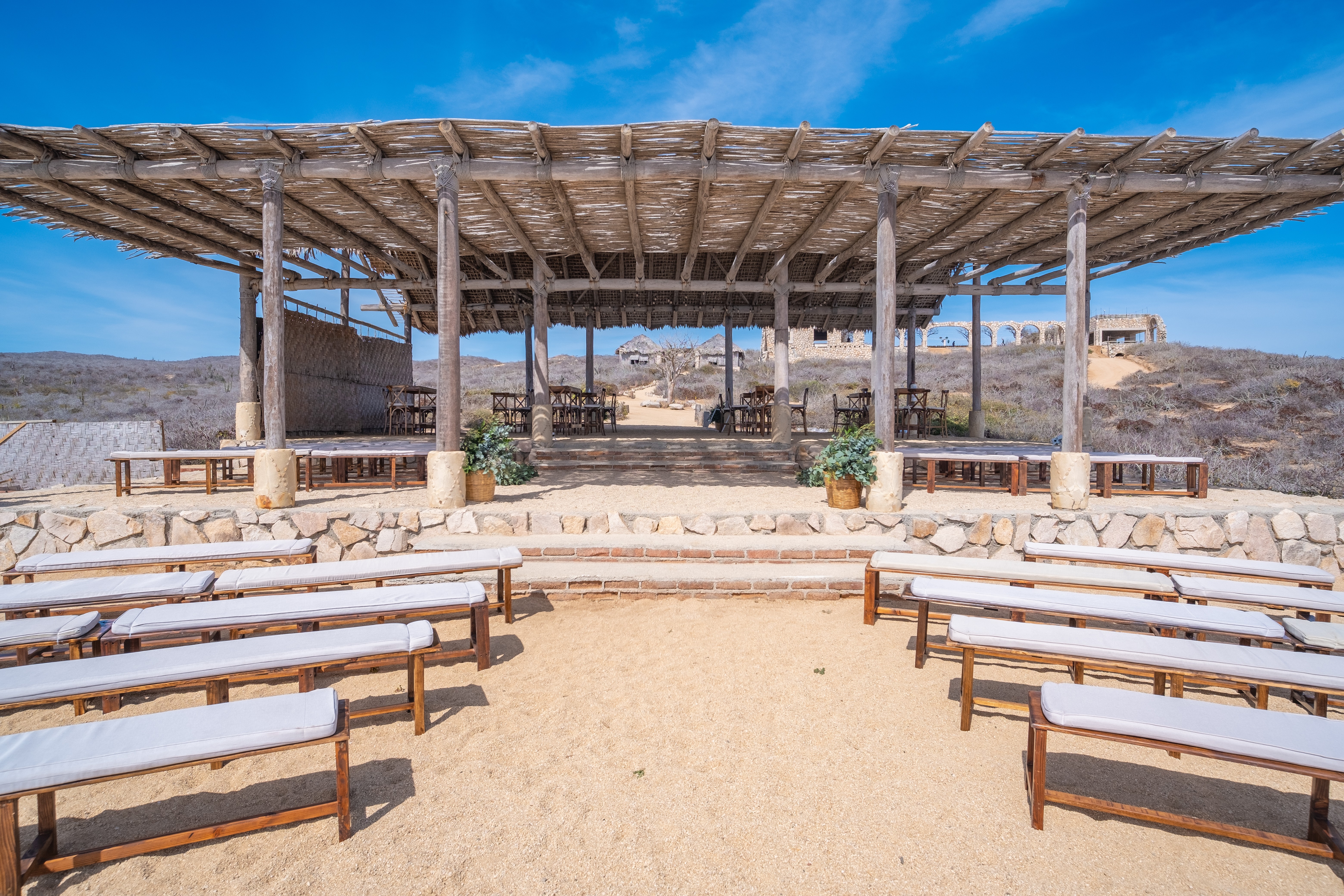 ceremony  setup in los cabos