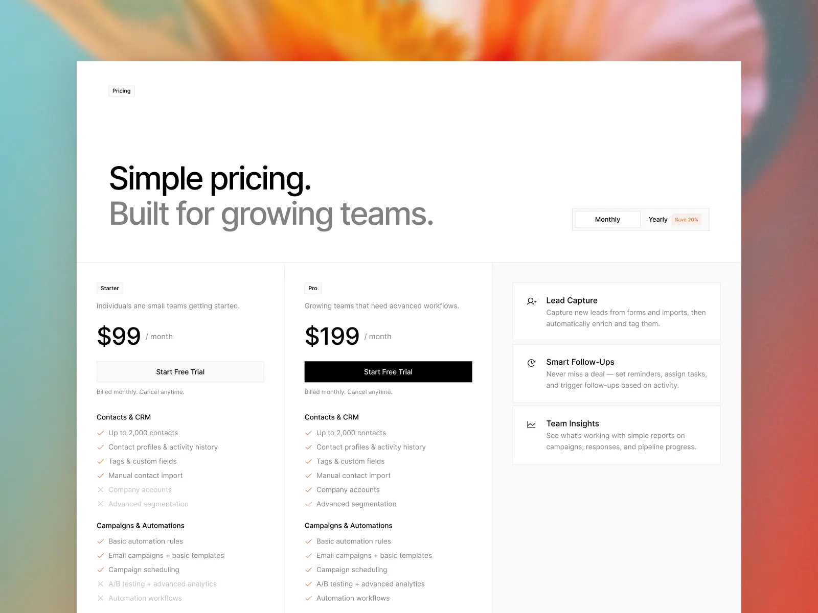 Ayro - SaaS & Software Template - Preview Image Hover