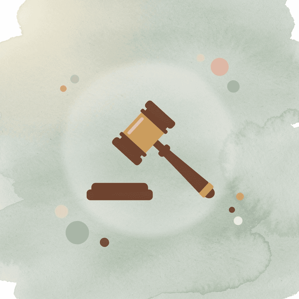 Gavel icon representing an active legal case