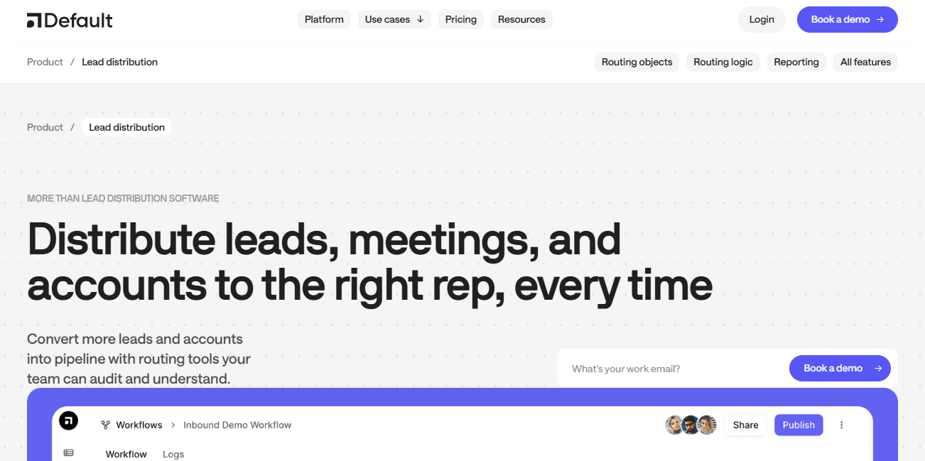 Screenshot of Default Homepage