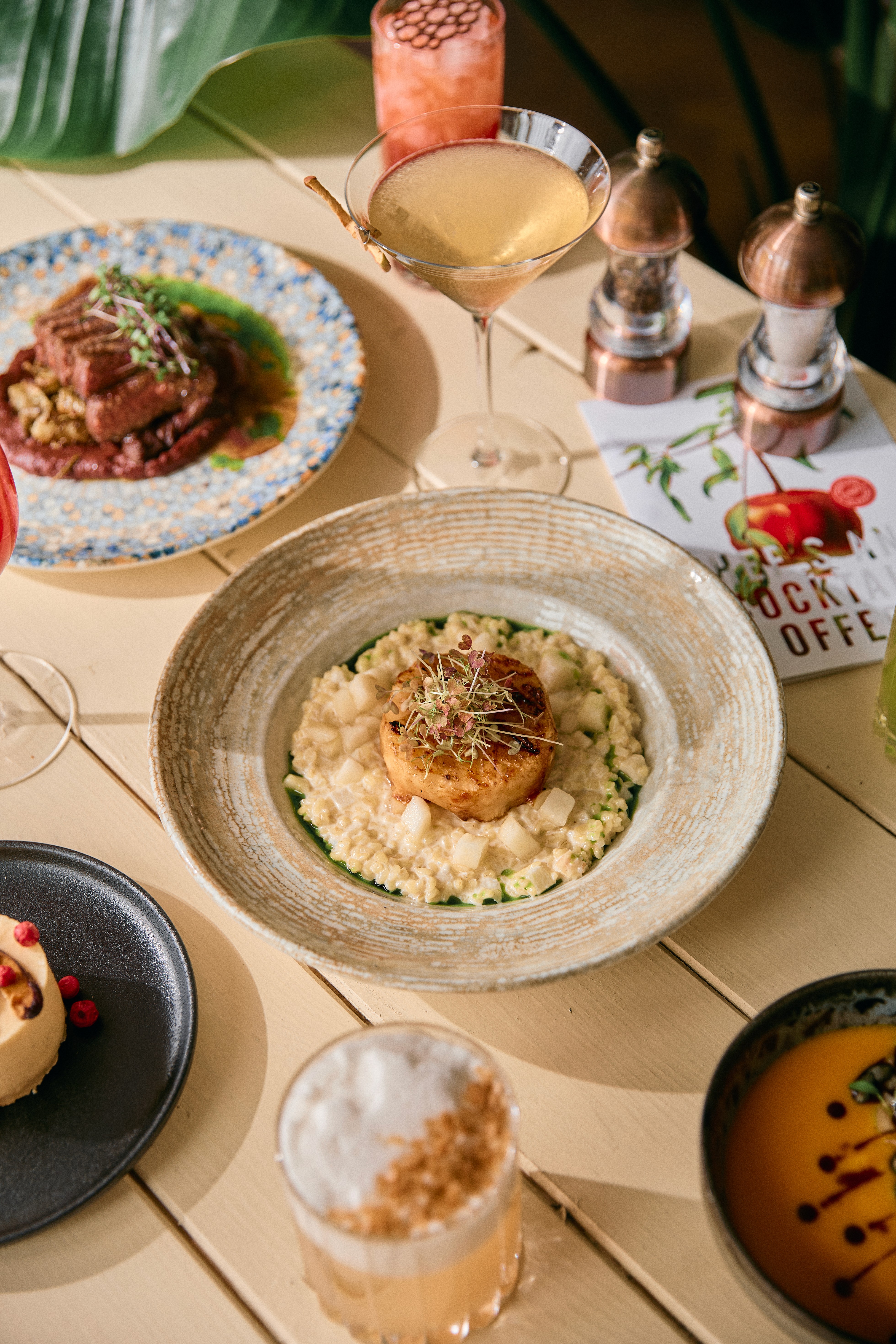 Fresh salad plate close-up