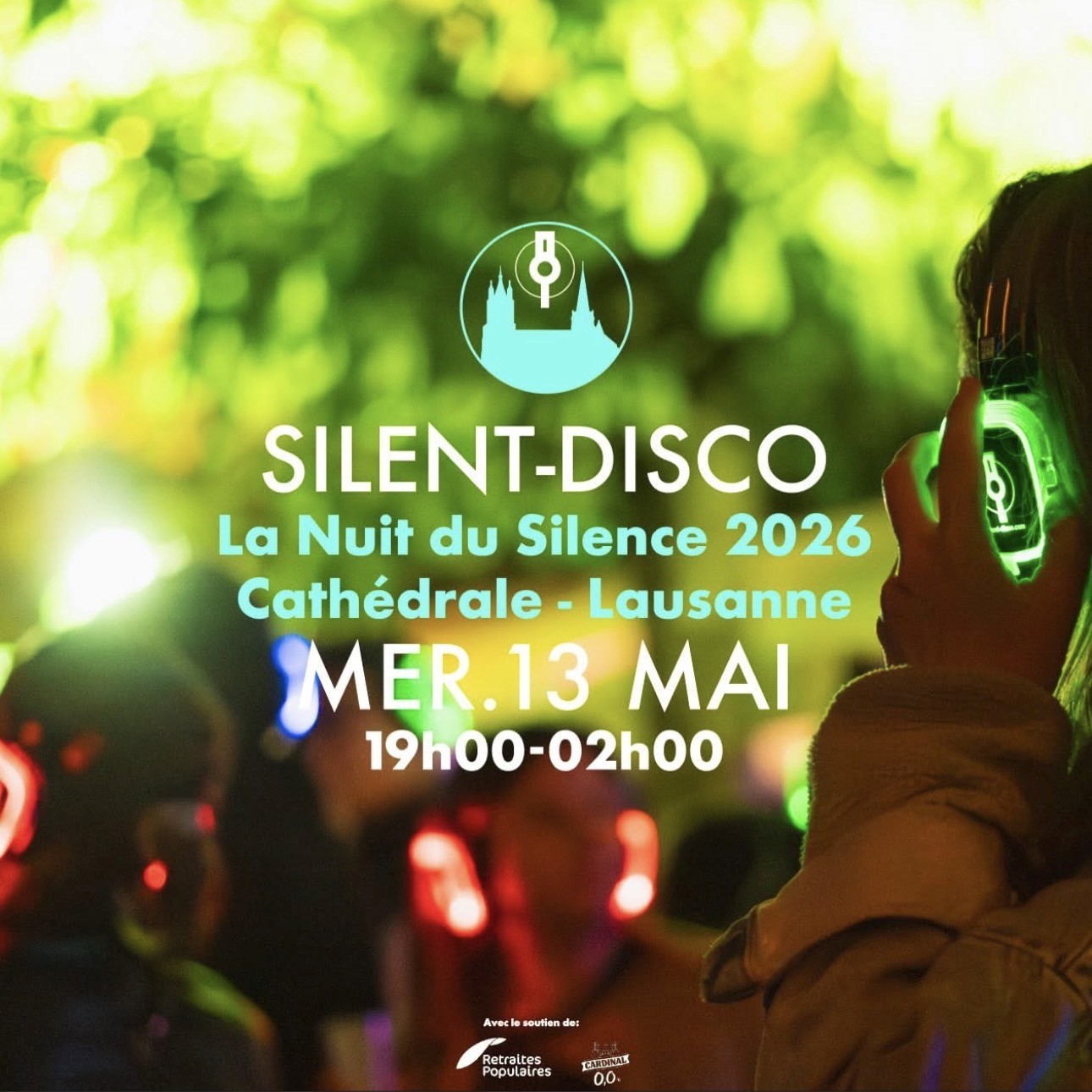 Silent Disco Lausanne Cathedral event