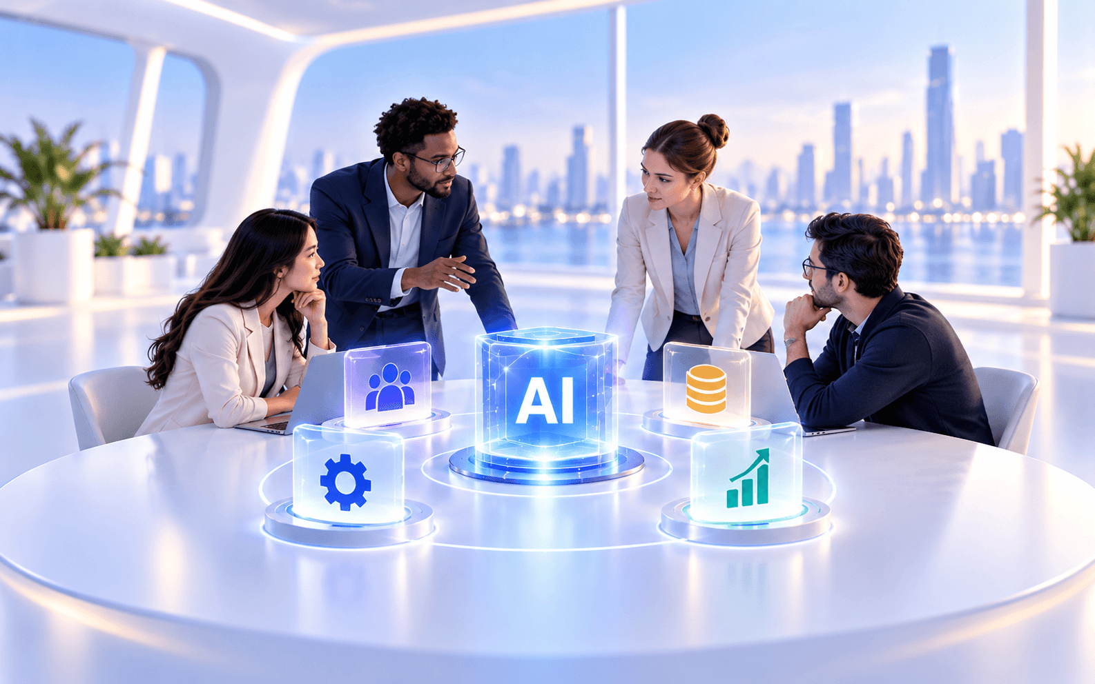 AI governance framework showing business, technical, risk, data, and lifecycle ownership for production AI systems