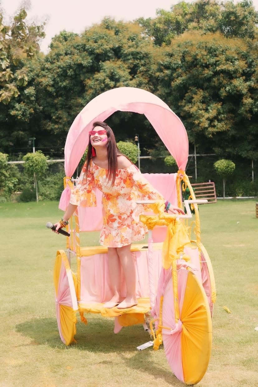 Almas Khan hosting a vibrant Holi celebration