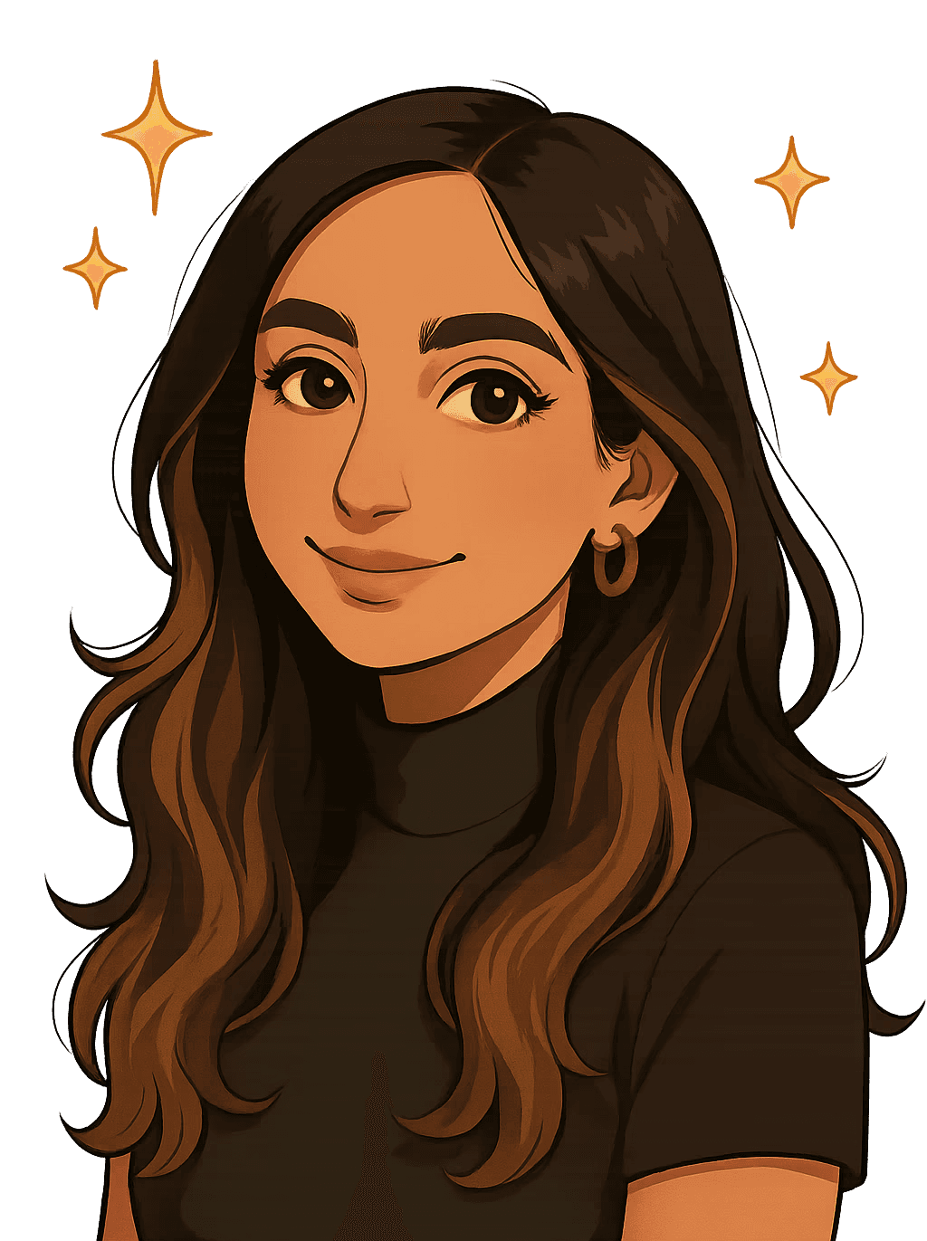 A young girl smiling