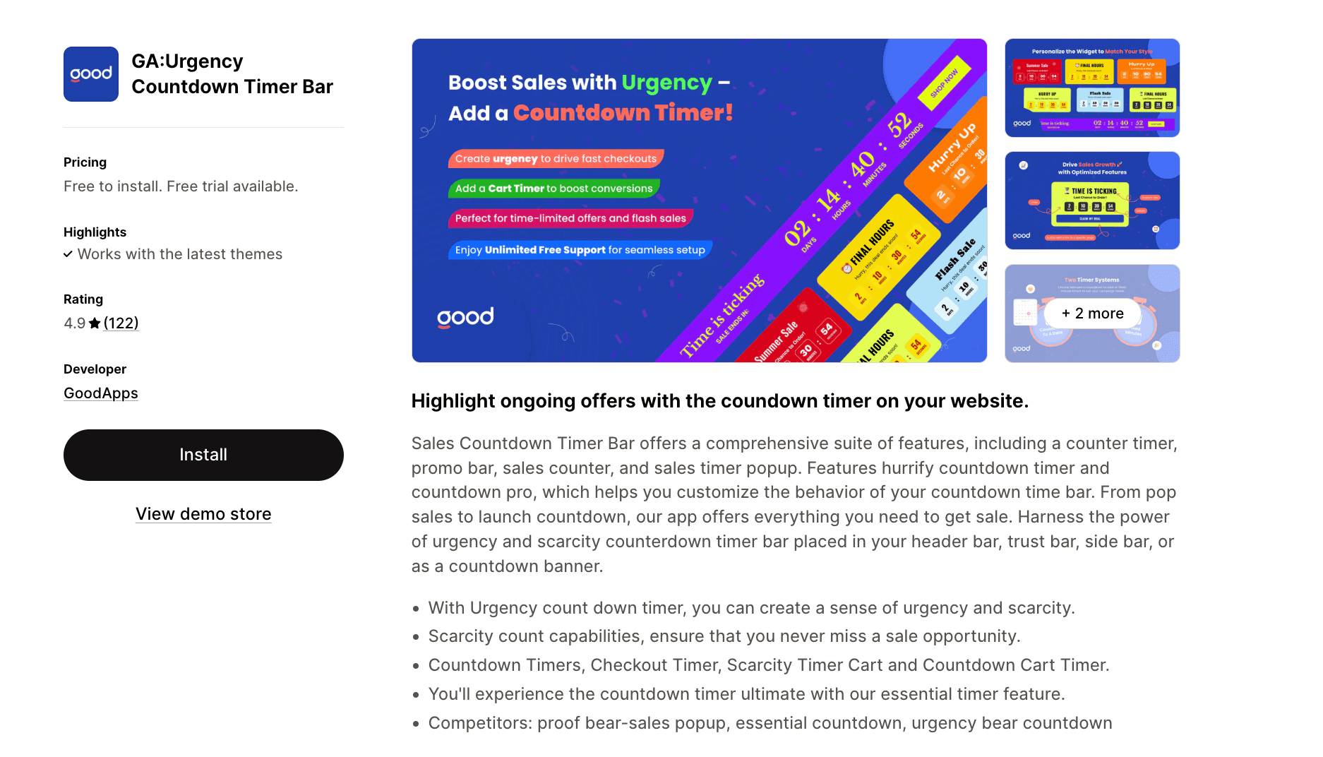 ga app screenshot
