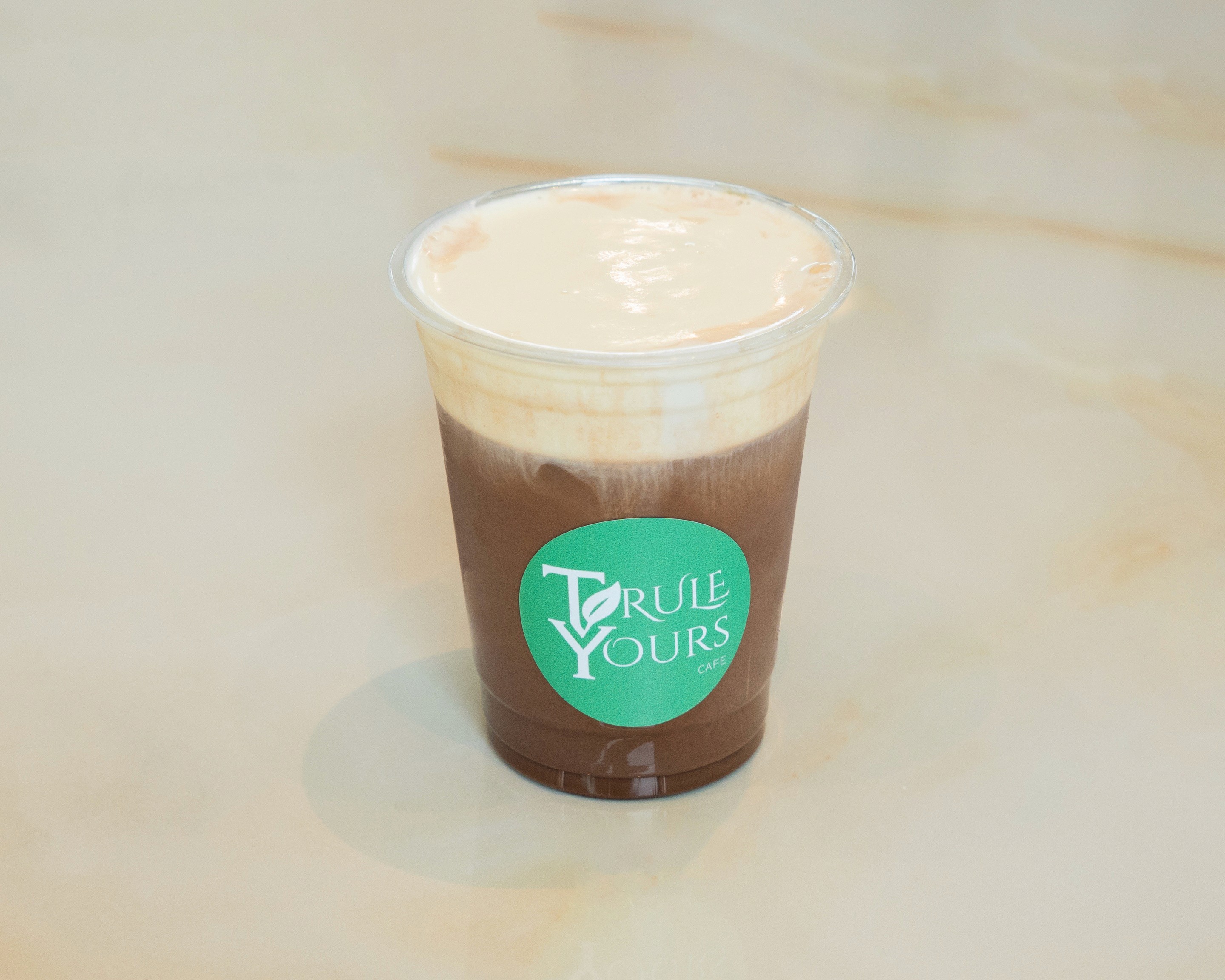 Coffee with sea salt created from local cafe in Seattle from Trule Yours Cafe