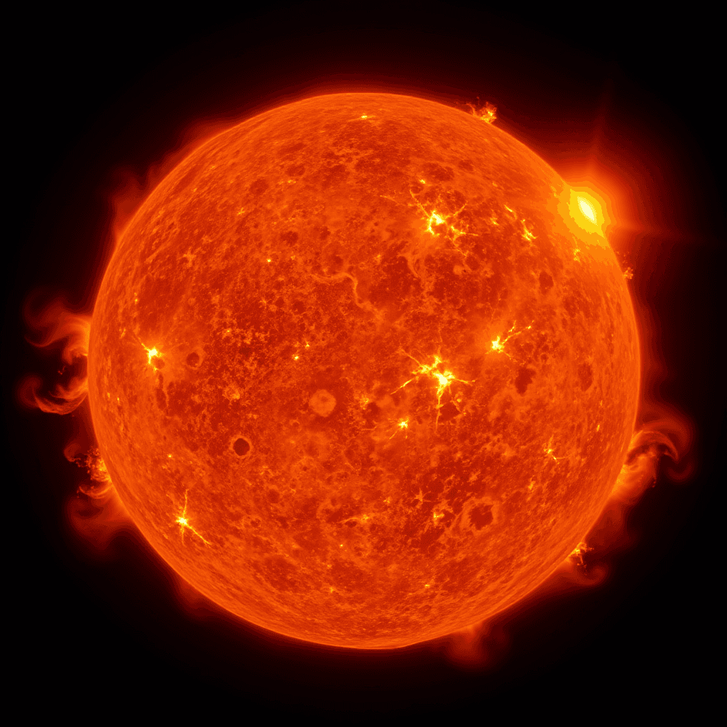 Bild von der Sonne KI-generiert extro.agency