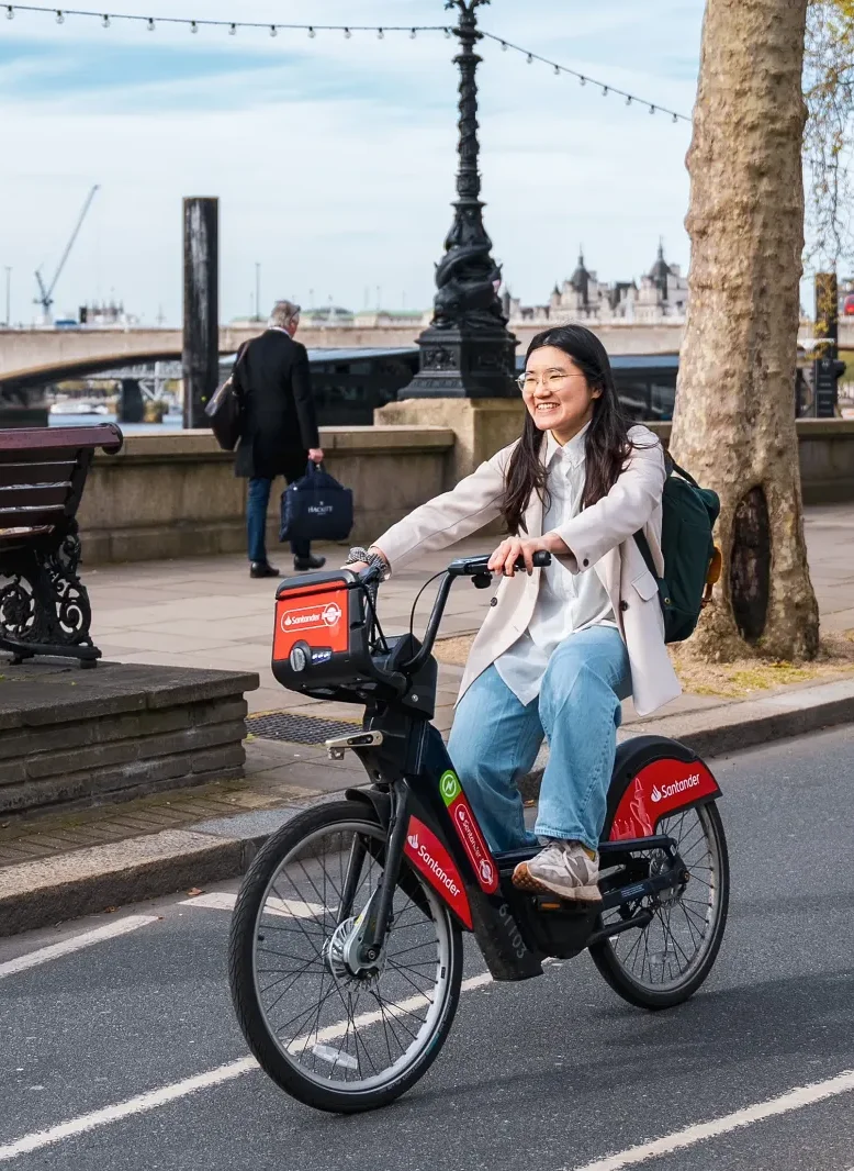 Santander cycle hire brand partnership with TFL