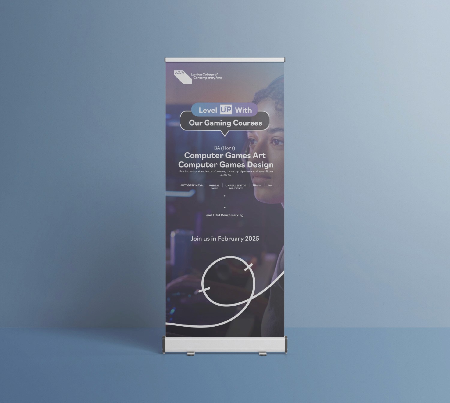 Roller pop up banner LCCA - GUS Global