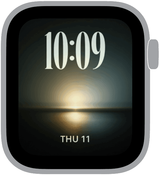 An Apple Watch face from the Afterimage collection