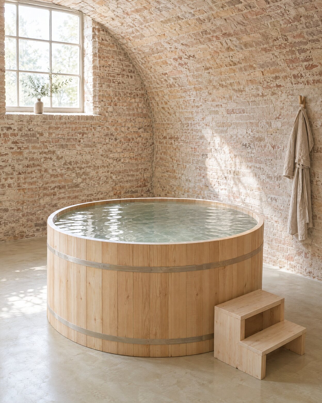 The cold plunge tub